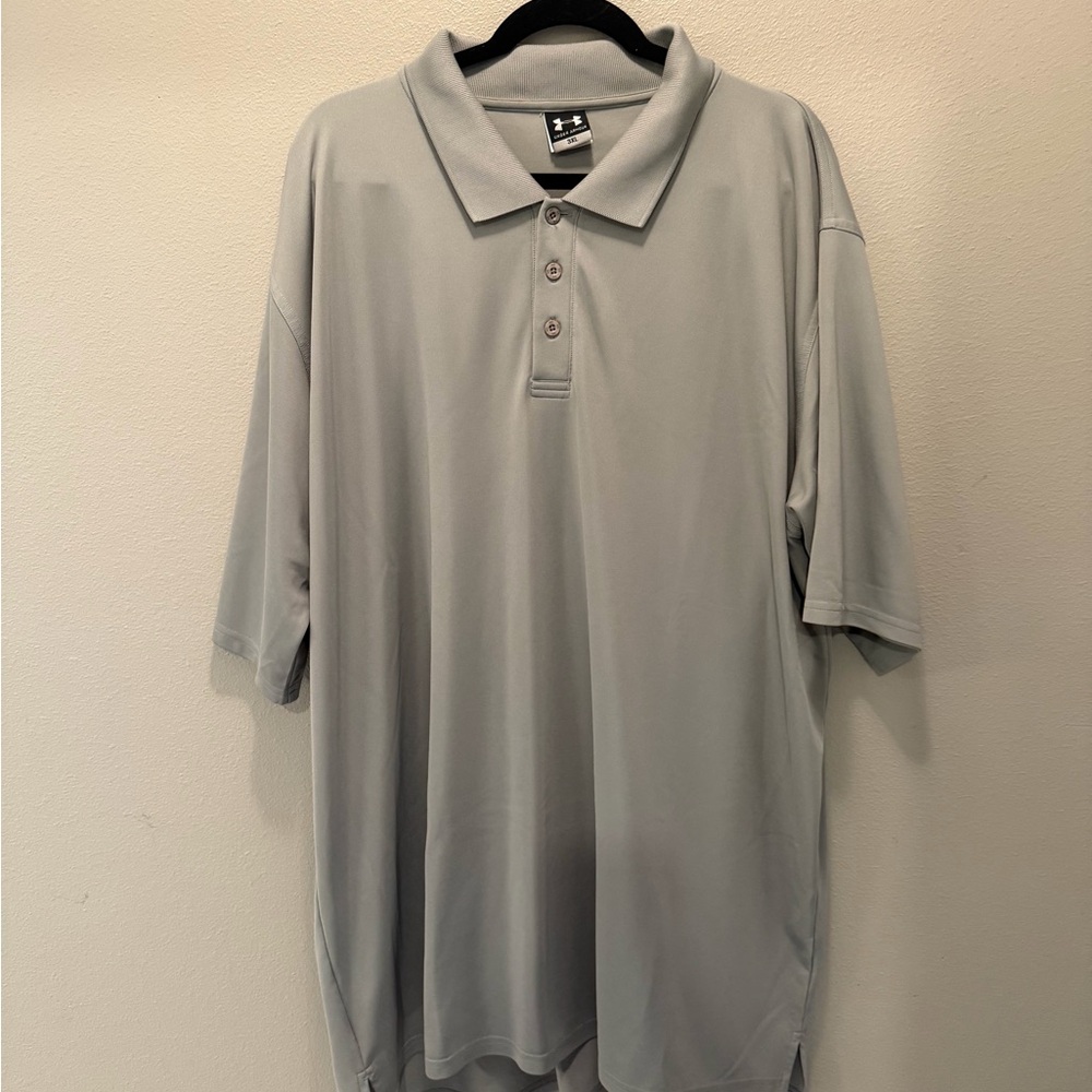 Under Armour Men's Light Gray Polo Shirt